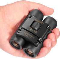 Aurosports 30x60 Compact Folding Binoculars Telescope for Adults Kids Bird Watching with Low Light Night Vision for Outdoor Birding, Travelling, Sightseeing, Hunting, etc