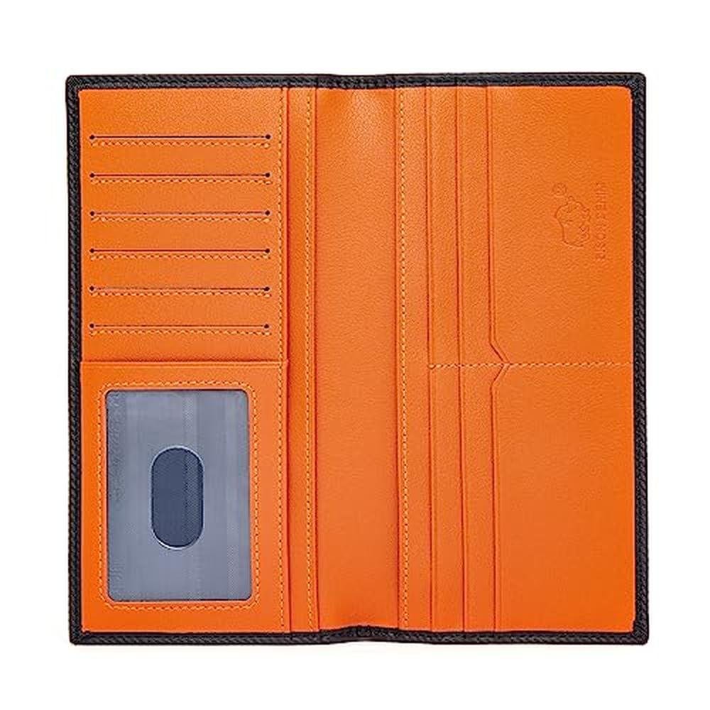 BISON DENIM RFID Bifold Wallets Slim Credit Card Wallet – Side View