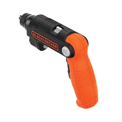 Screwdriver Black: Black Decker Cordless Screwdriver with – In Use