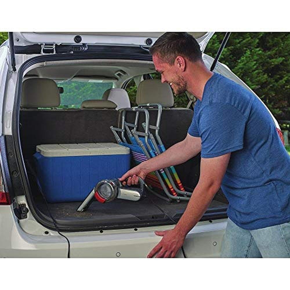 Black Decker Pivot Vac 12V DC Car Handheld Vacuum – In Use