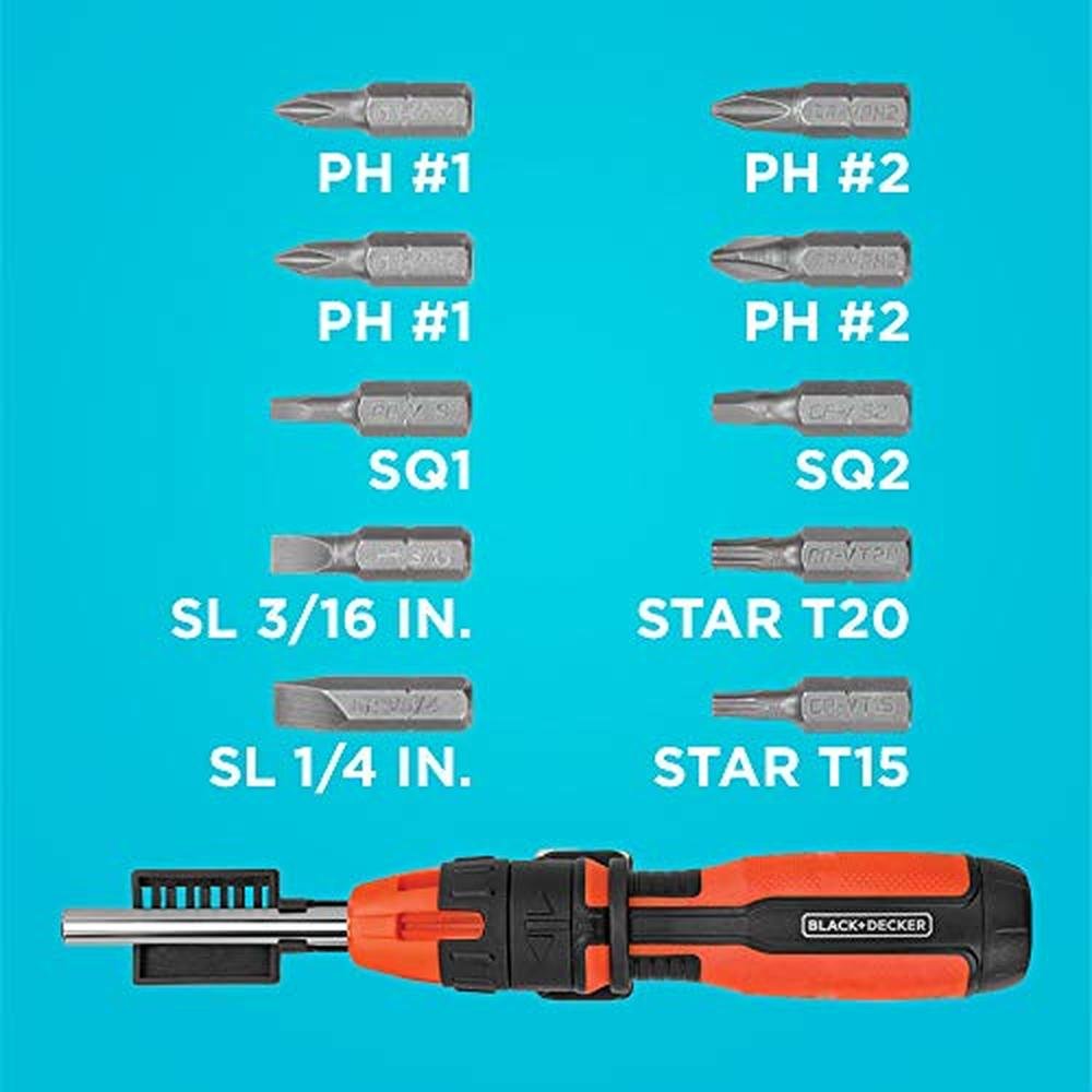 Black Decker Ratcheting Screwdriver – Close-up Detail