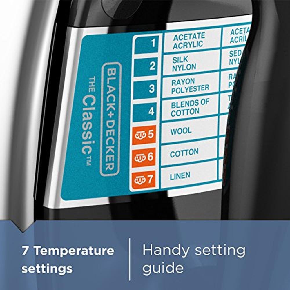 Black Decker The Classic Iron F67E-T – Side View