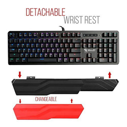 Gaming Keyboard: Bloody Gaming B975 Light Strike Optical – Side View