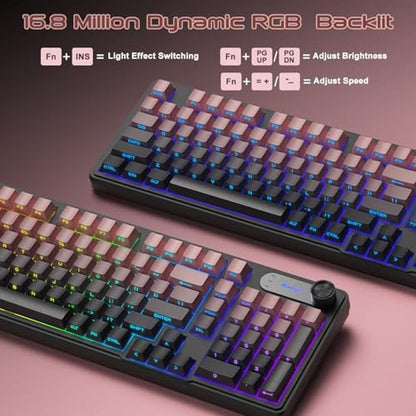 Keyboard BlueFinger: BlueFinger RGB Gaming Keyboard 98 Keys – In Use