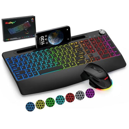 Wireless Keyboard Mouse Combo – Front View