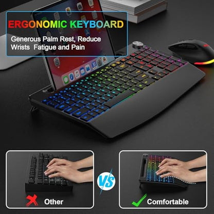Wireless Keyboard Mouse Combo – Close-up Detail