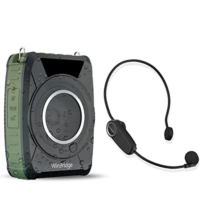 Voice Amplifier: Bluetooth 5.0 Wireless Mic Headset – Front View