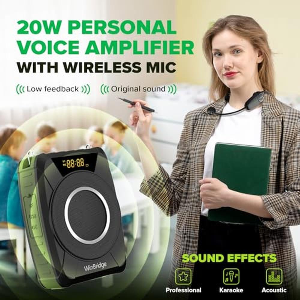Voice Amplifier: Bluetooth 5.0 Wireless Mic Headset – Close-up Detail