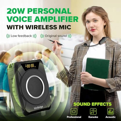 Voice Amplifier: Bluetooth 5.0 Wireless Mic Headset – Close-up Detail