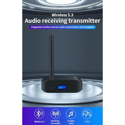 Bluetooth 5.3 Receiver: HAOQUOOUU Upgraded Adapter for Home – Side View