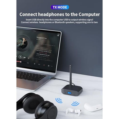 Bluetooth 5.3 Receiver: HAOQUOOUU Upgraded Adapter for Home – Packaging
