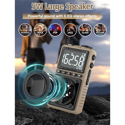 Radio Bluetooth: Portable Pocket Radio with NOAA Weather – In Use
