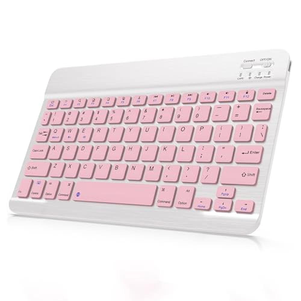 Wireless Keyboard iPad: Bluetooth Rechargeable Portable – Front View