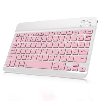 Wireless Keyboard iPad: Bluetooth Rechargeable Portable – Front View