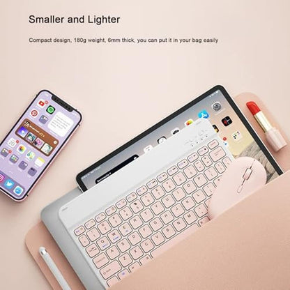 Wireless Keyboard iPad: Bluetooth Rechargeable Portable – In Use