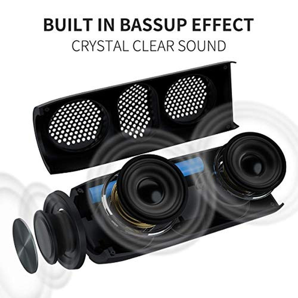 Bluetooth Speaker: MusiBaby M88 Portable Speakers Dual – Close-up Detail