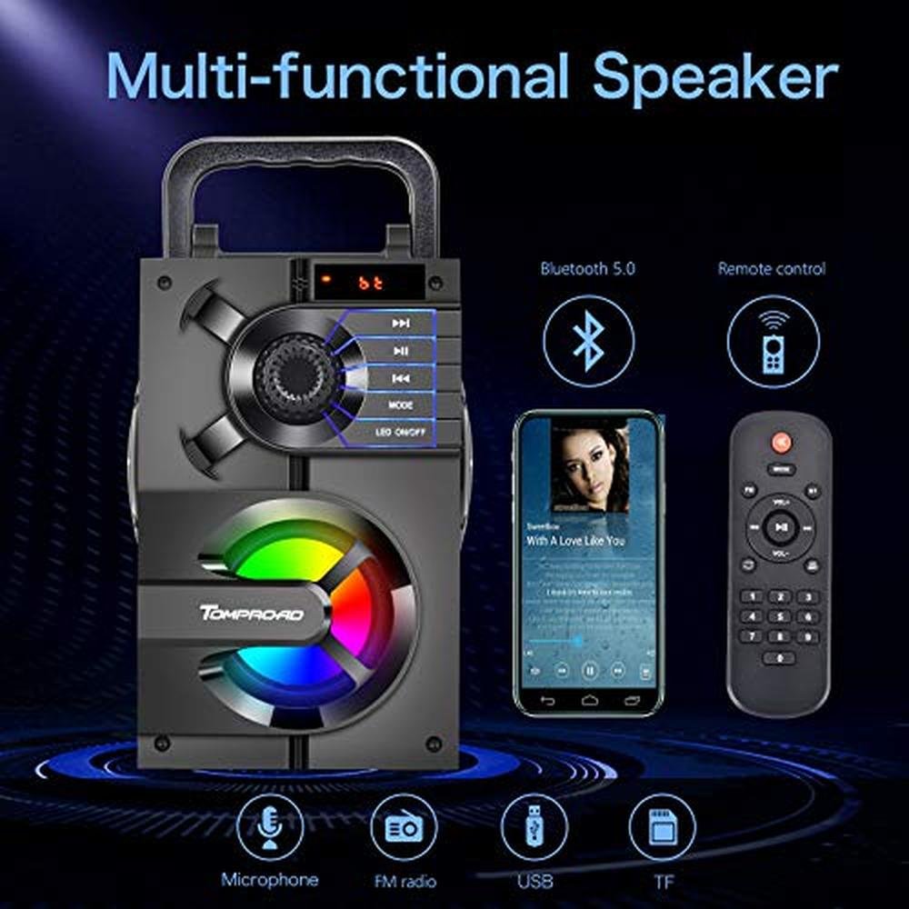 Bluetooth Speakers: Portable Bluetooth Speakers with – Side View