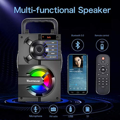 Bluetooth Speakers: Portable Bluetooth Speakers with – Side View