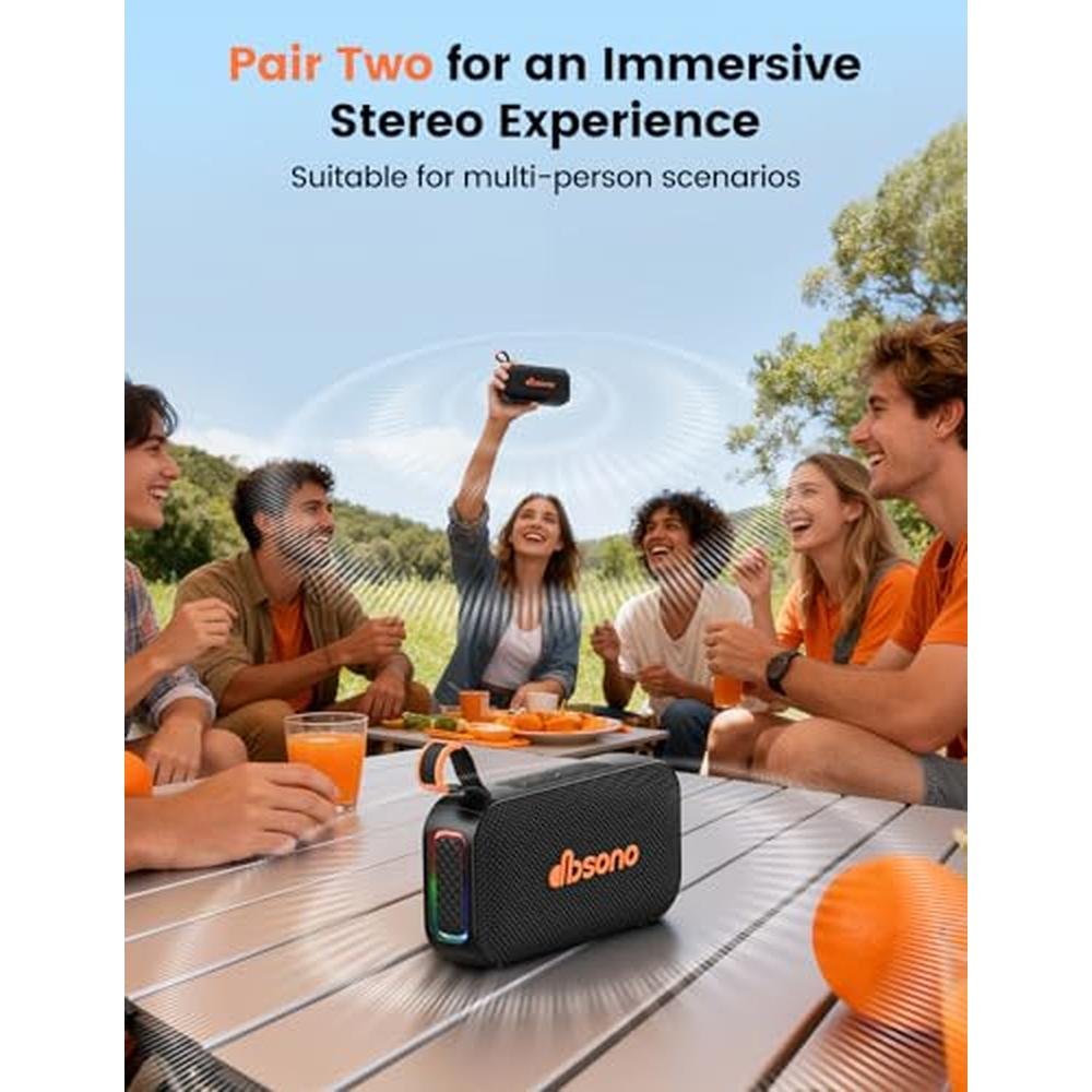 Bluetooth Speaker: Premium 20W Loud Sound Stereo – In Use