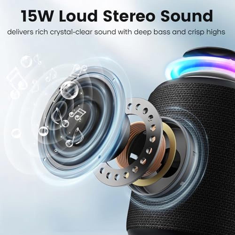 Speaker Bluetooth: Premium Wireless IP67 Waterproof – Side View