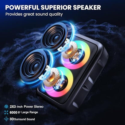 Bluetooth Speaker Party: USA Warehouse Big Party Speaker – Close-up Detail