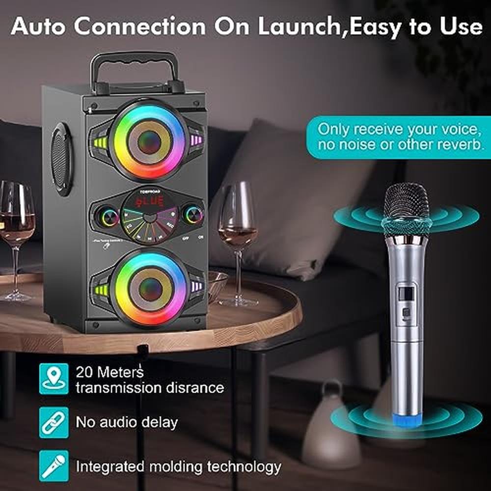 Bluetooth Speakers: 60W Portable Wireless Loud Outdoor Home – Packaging