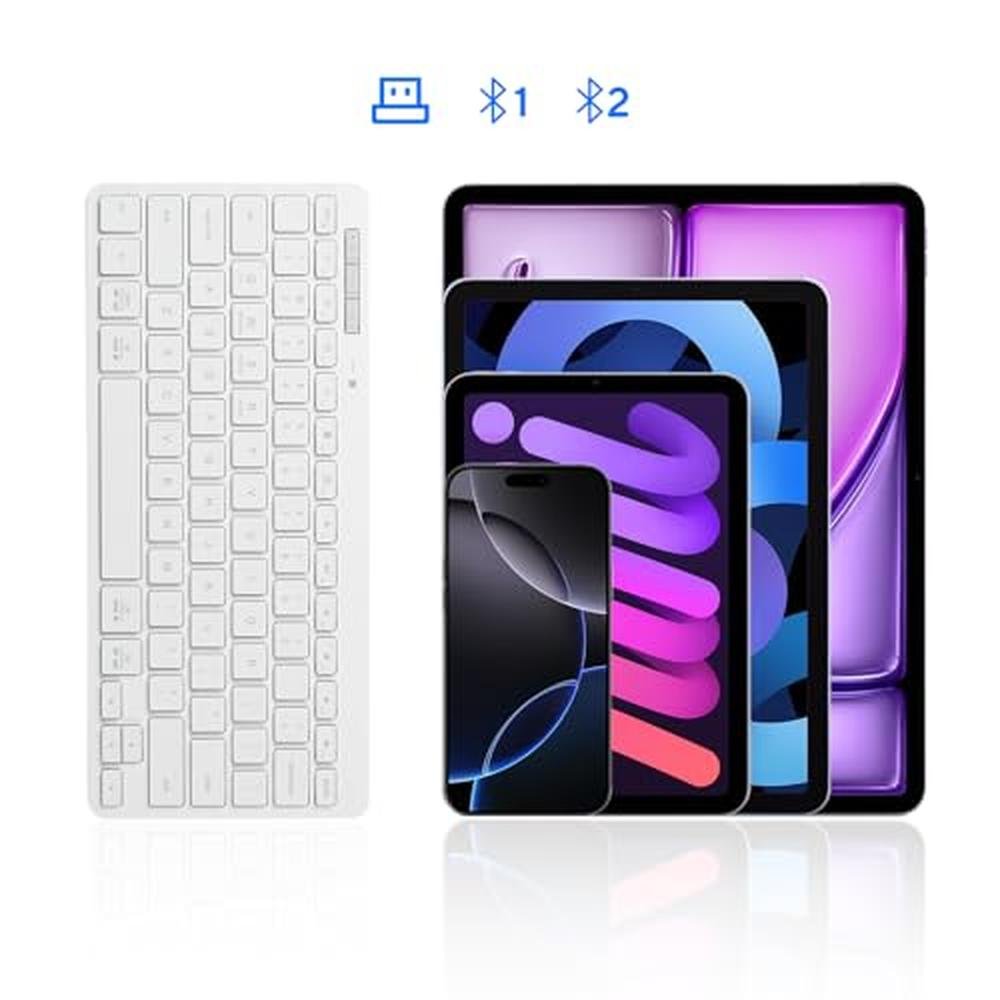 Bluetooth Bnnwa: Bnnwa Multi-Device Wireless Keyboard – In Use