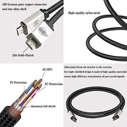 Cable Boaacoustic: Boaacoustic Jib Blackberry HDMI Cable 4K – Close-up Detail