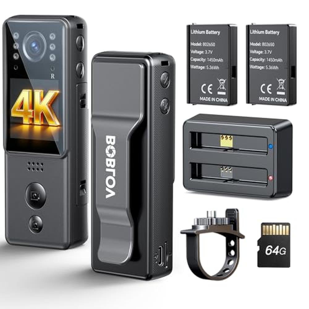Body Camera: BOBLOV 4K Mini A29 – Front View