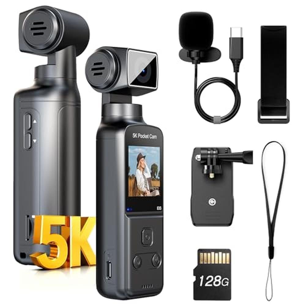 Camera Boblov: BOBLOV 5K Body Camera W5 – Front View