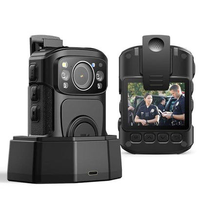 256GB Body Camera: BOBLOV B4K5 4K IP68 Waterproof – Front View