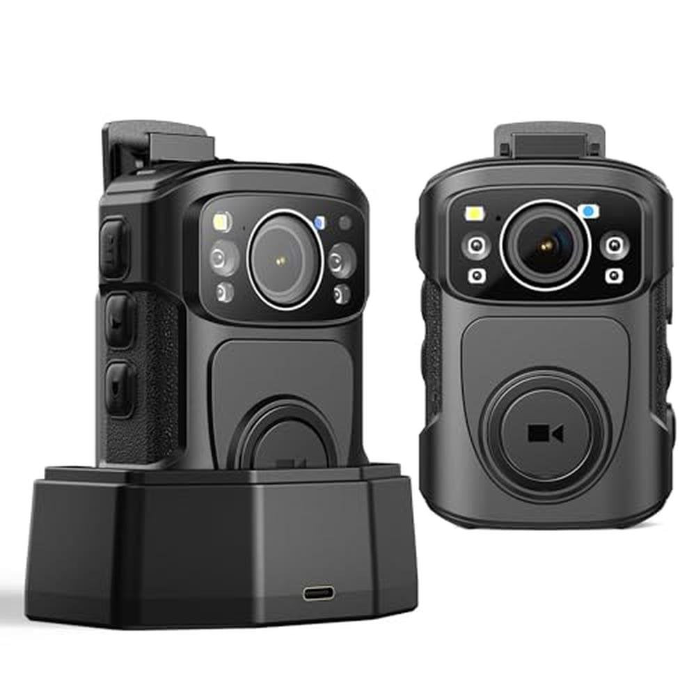 Body Video Camera: BOBLOV B4K5 4K IP68 Waterproof GPS – Front View