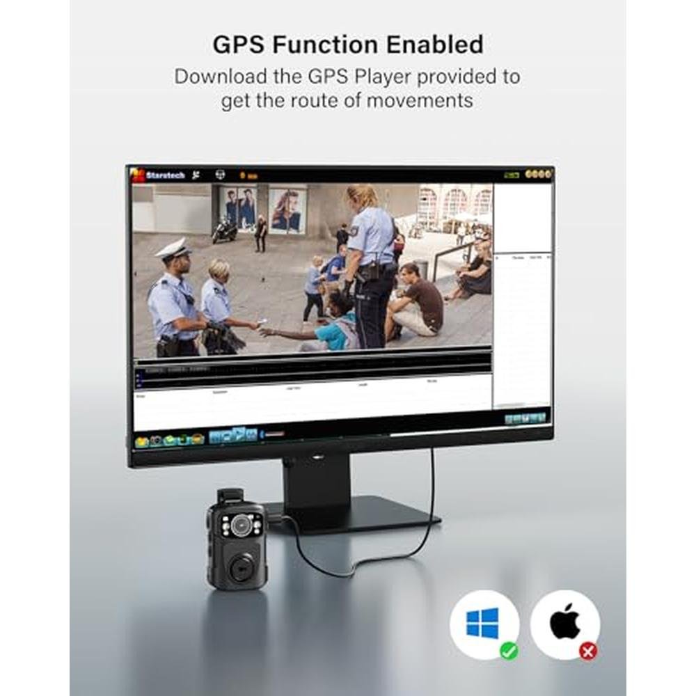 Body Video Camera: BOBLOV B4K5 4K IP68 Waterproof GPS – Close-up Detail
