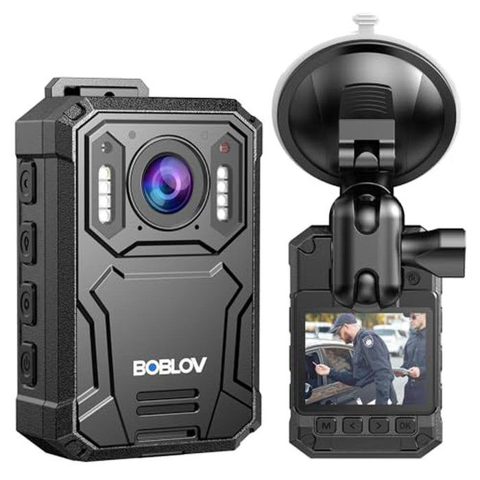 Body Camera: BOBLOV KJ23Pro 2K – Front View