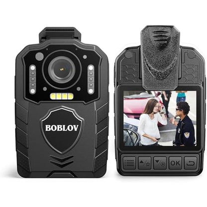 Body Camera: BOBLOV KJ25 1080P High-End Body Cam – Front View