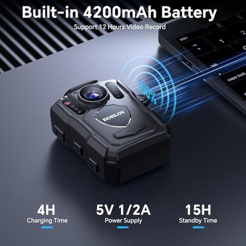 Body Cam: BOBLOV M5 2K Police Body Worn Camera GPS Enabled – In Use
