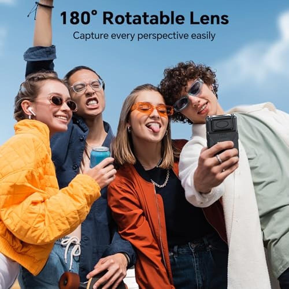 Body Cam: BOBLOV M7 256G 180 Rotatable Lens – Side View
