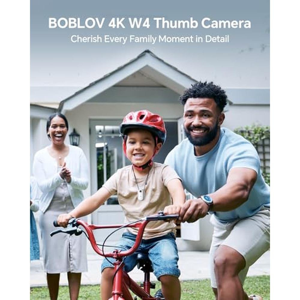 Camera Clip: BOBLOV W4 4K Mini Body Camera 128G – Side View