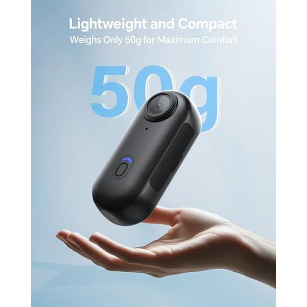 Camera Clip: BOBLOV W4 4K Mini Body Camera 128G – Close-up Detail