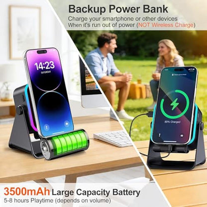 Speaker Phone: BOLONMI Wireless Bluetooth Induction Speaker – Close-up Detail