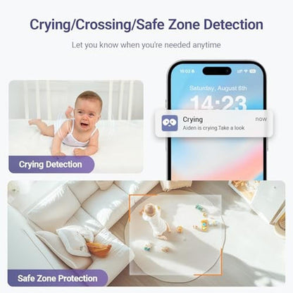 Night Boopoo: BOOPOO 2K Baby Sleep Breathing Monitor Camera – In Use