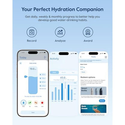 Smart Water Bottle: BOOST 24oz BPA-Free Stainless Steel – In Use
