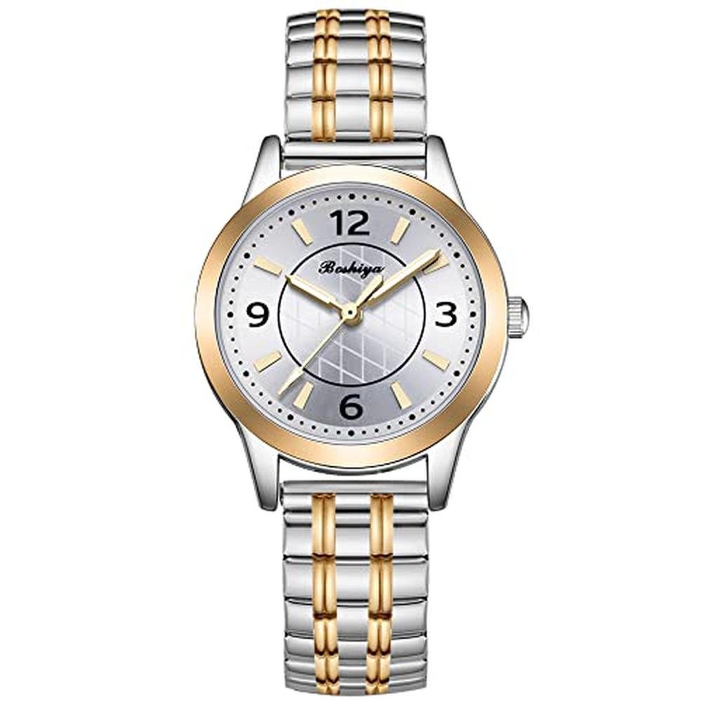 Gold BOSHIYA Watches for Women – Front View