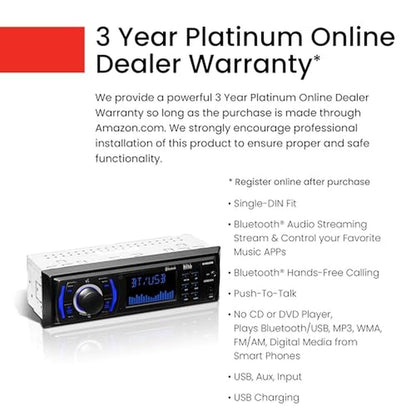 BOSS Audio Systems 616UAB Car Stereo With Bluetooth – Close-up Detail