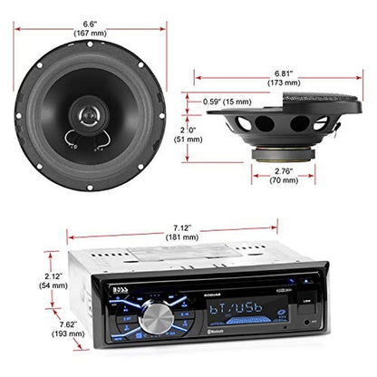 BOSS Audio Systems 656BCK Car Stereo Package – Close-up Detail