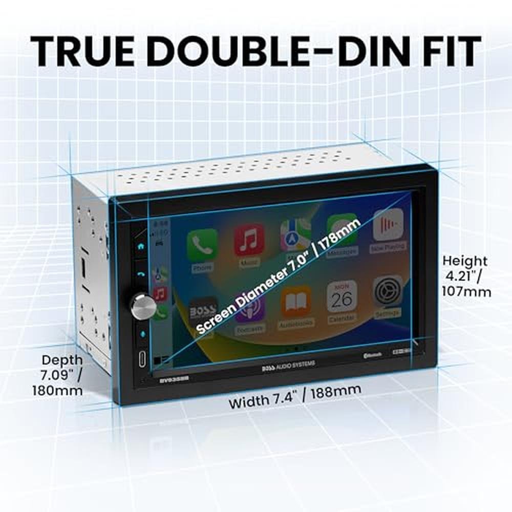 BOSS Audio Systems BV9358B Car Stereo Wireless CarPlay – Packaging