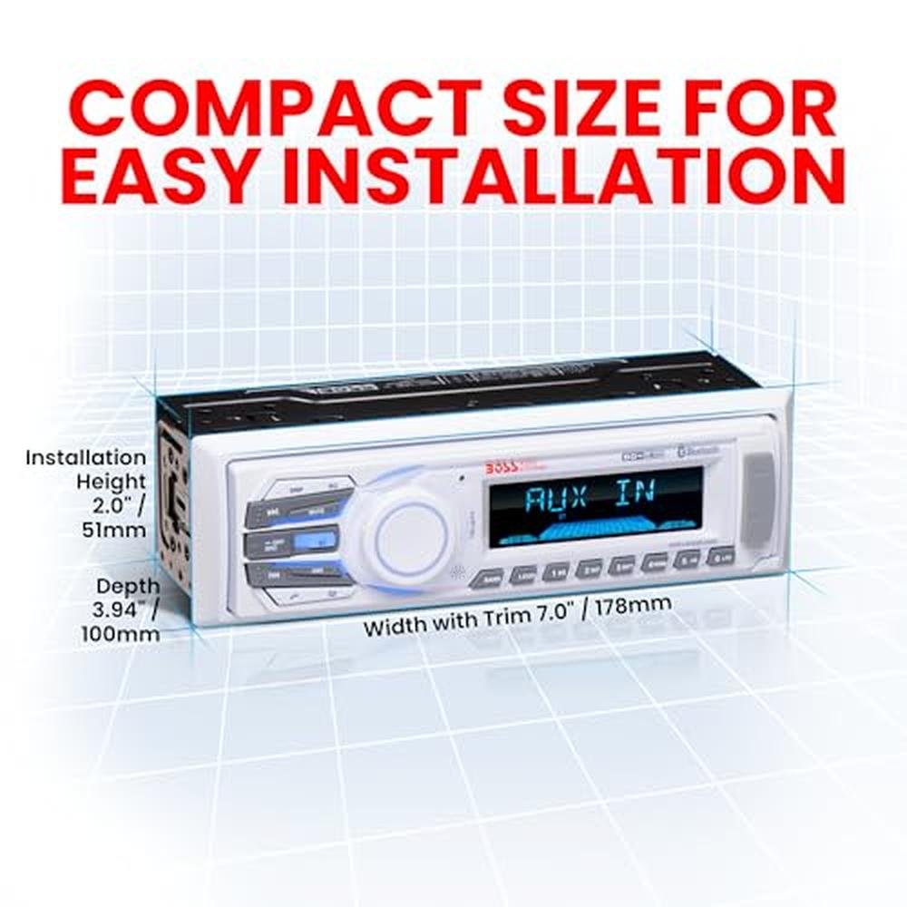 BOSS Audio Systems MR1308UAB Marine Receiver – Packaging