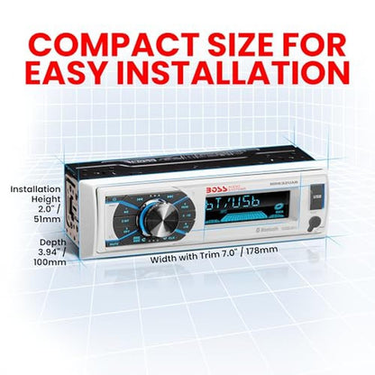 Boss Audio Systems MR632UAB Marine Receiver Weatherproof – Packaging