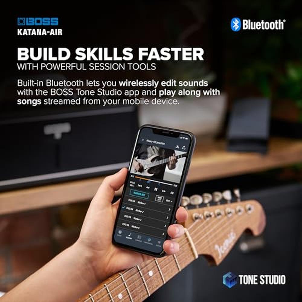 BOSS Katana-Air: Wireless Compact Desktop Amplifier for – Side View