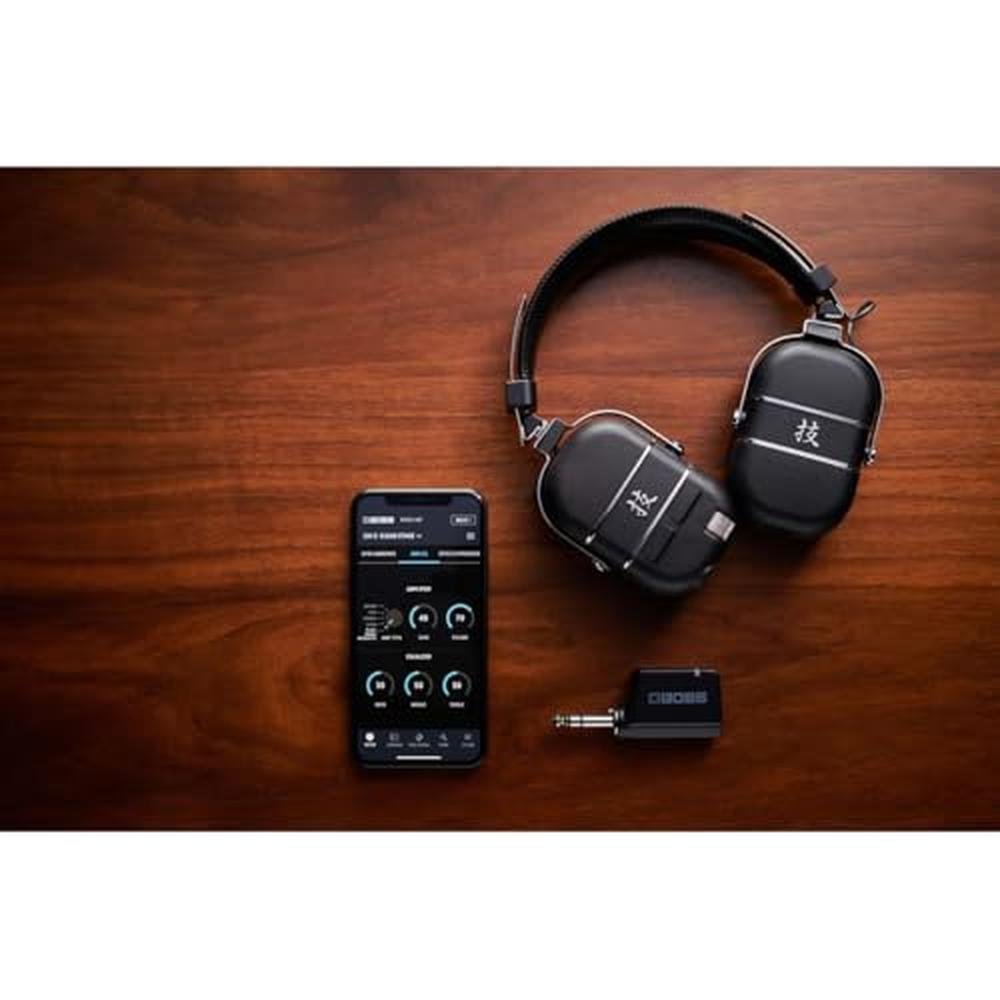 BOSS Waza-Air: Over-Ear Guitar Sound System – Side View